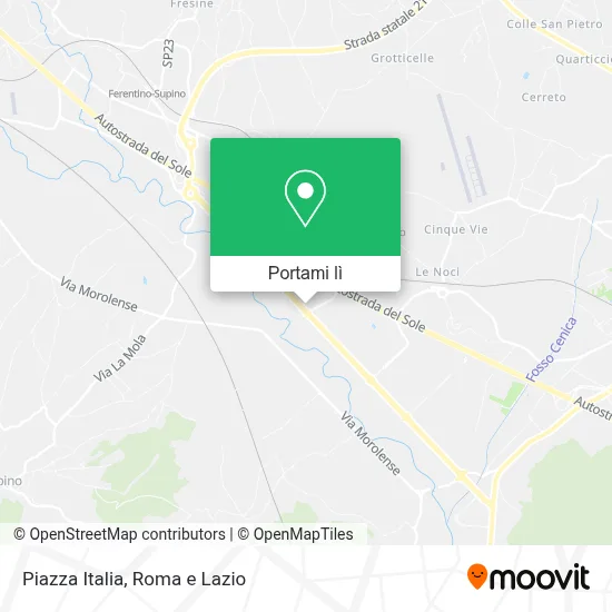 Mappa Piazza Italia