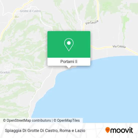 Mappa Spiaggia Di Grotte Di Castro