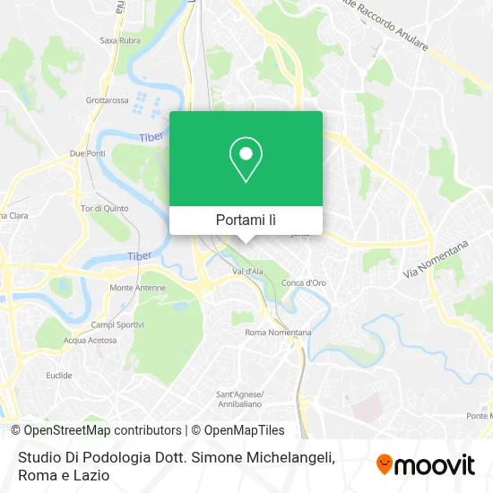 Mappa Studio Di Podologia Dott. Simone Michelangeli