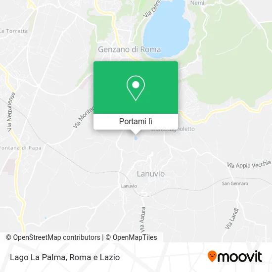 Mappa Lago La Palma