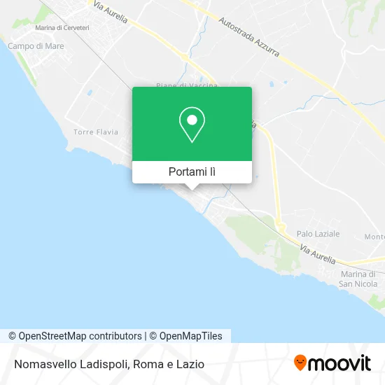 Mappa Nomasvello Ladispoli