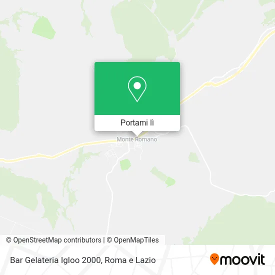 Mappa Bar Gelateria Igloo 2000