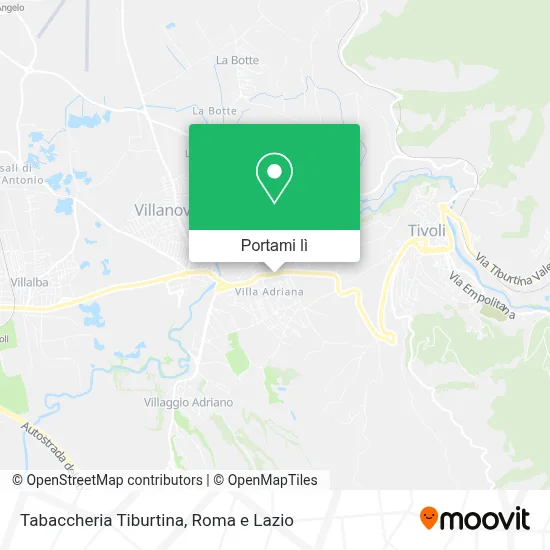 Mappa Tabaccheria Tiburtina