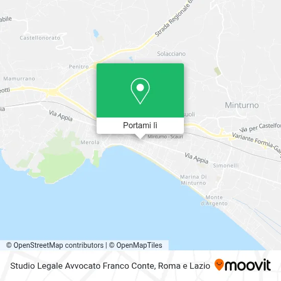 Mappa Studio Legale Avvocato Franco Conte