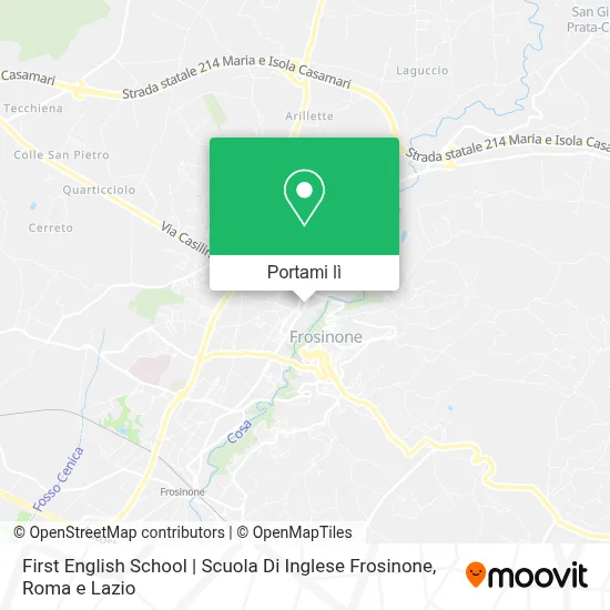 Mappa First English School | Scuola Di Inglese Frosinone