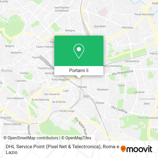 Mappa DHL Service Point (Pixel Net & Telectronica)