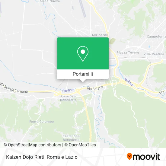 Mappa Kaizen Dojo Rieti