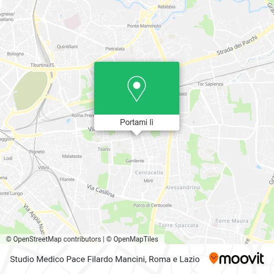 Mappa Studio Medico Pace Filardo Mancini