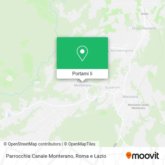 Mappa Parrocchia Canale Monterano