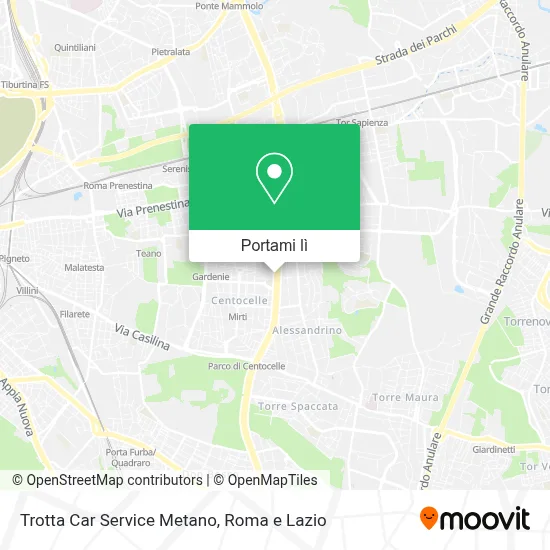 Mappa Trotta Car Service Metano