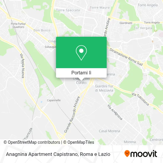 Mappa Anagnina Apartment Capistrano