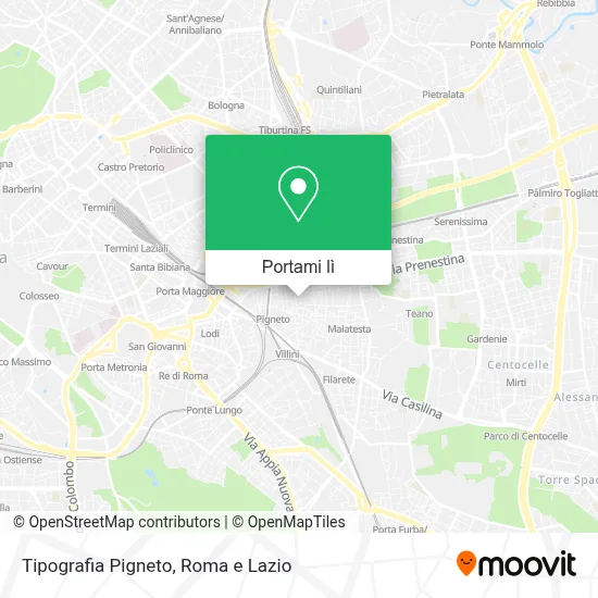 Mappa Tipografia Pigneto