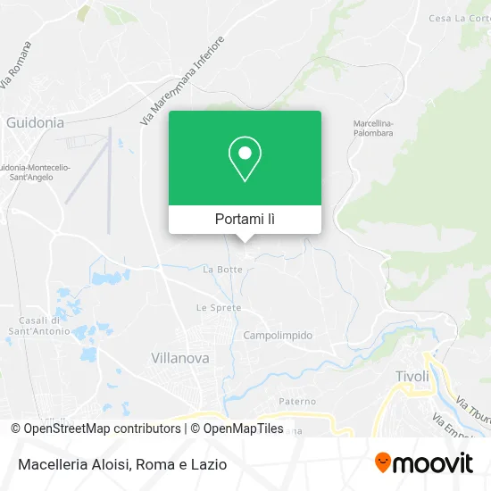 Mappa Macelleria Aloisi
