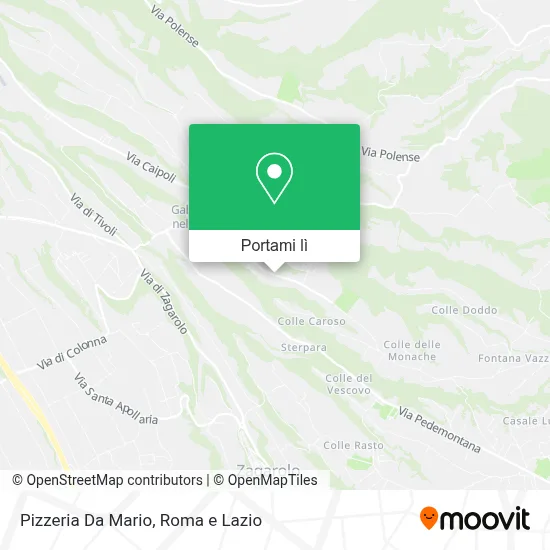 Mappa Pizzeria Da Mario