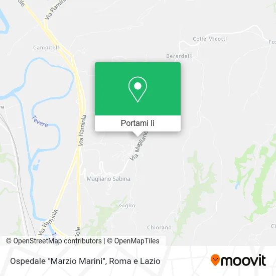Mappa Ospedale "Marzio Marini"