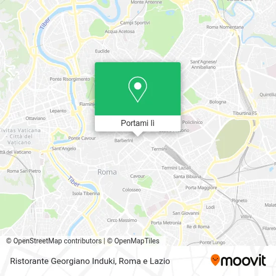 Mappa Ristorante Georgiano Induki