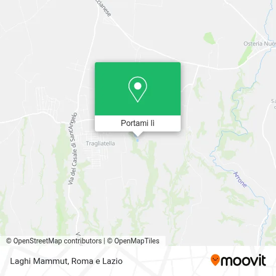 Mappa Laghi Mammut