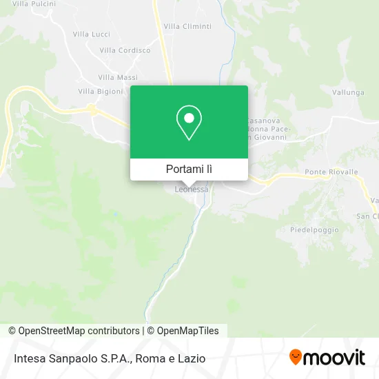 Mappa Intesa Sanpaolo S.P.A.