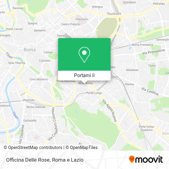 Mappa Officina Delle Rose