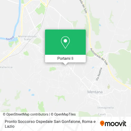 Mappa Pronto Soccorso Ospedale San Gonfalone