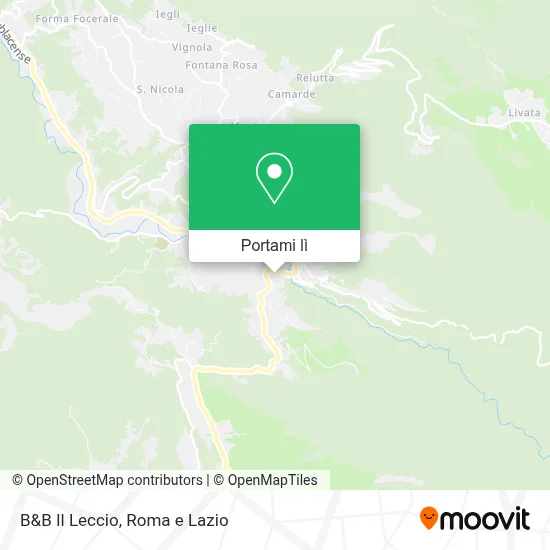 Mappa B&B Il Leccio
