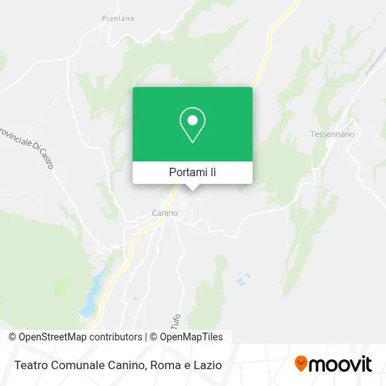 Mappa Teatro Comunale Canino