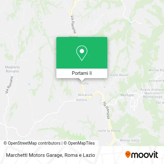 Mappa Marchetti Motors Garage
