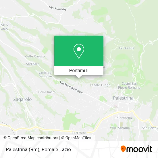Mappa Palestrina (Rm)