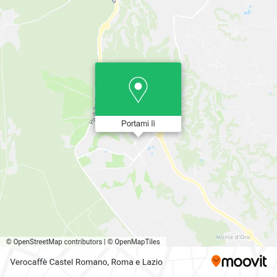 Mappa Verocaffè Castel Romano