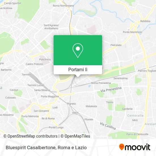 Mappa Bluespirit Casalbertone