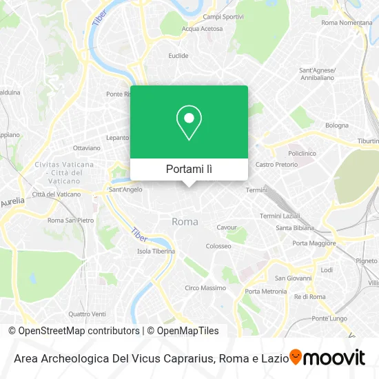 Mappa Area Archeologica Del Vicus Caprarius
