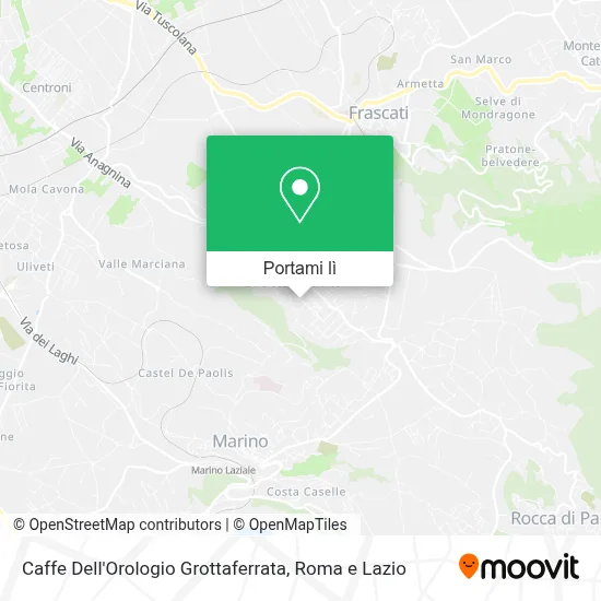 Mappa Caffe Dell'Orologio Grottaferrata