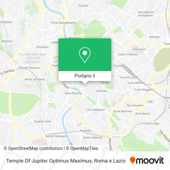 Mappa Temple Of Jupiter Optimus Maximus