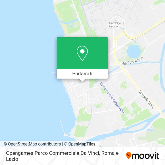 Mappa Opengames Parco Commerciale Da Vinci