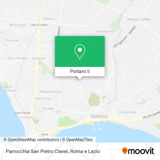 Mappa Parrocchia San Pietro Claver