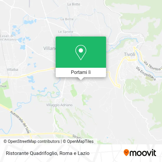 Mappa Ristorante Quadrifoglio