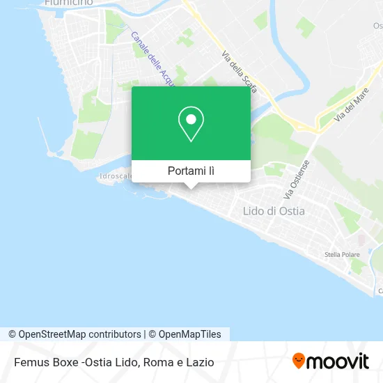 Mappa Femus Boxe -Ostia Lido