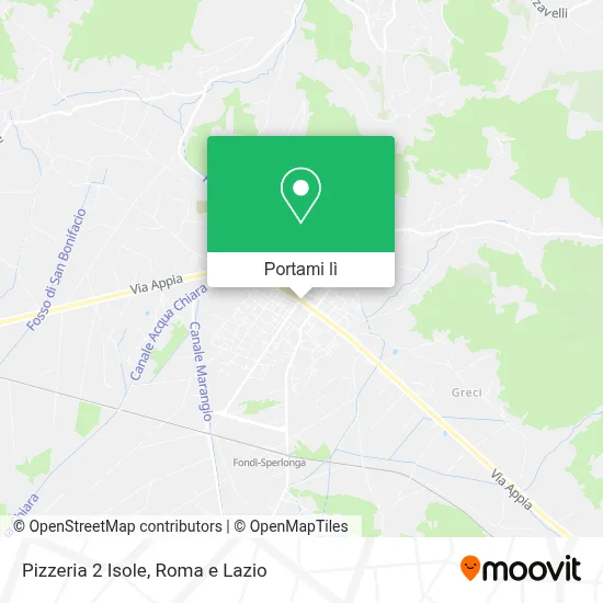 Mappa Pizzeria 2 Isole