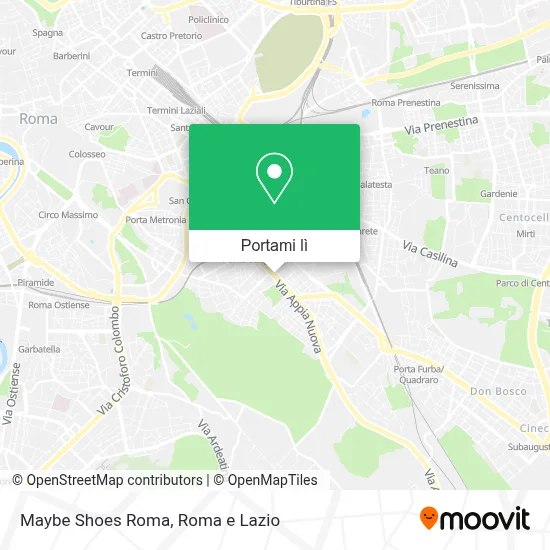 Mappa Maybe Shoes Roma