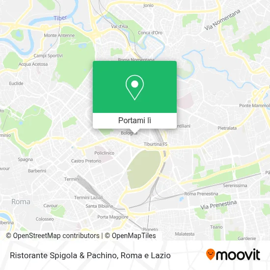 Mappa Ristorante Spigola & Pachino