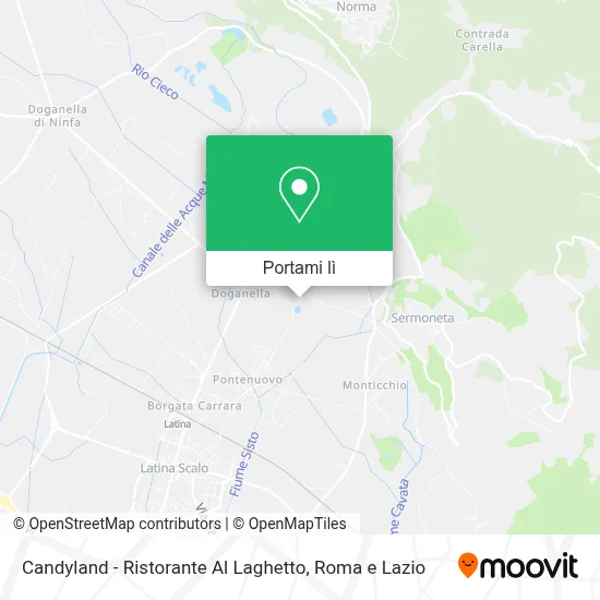 Mappa Candyland - Ristorante Al Laghetto