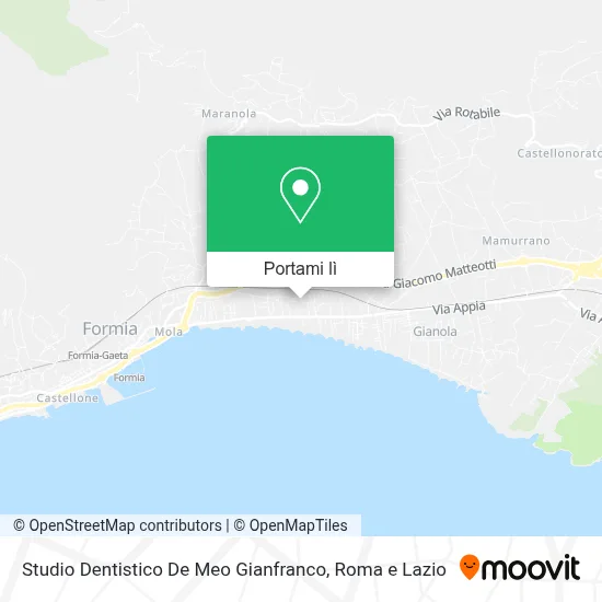 Mappa Studio Dentistico De Meo Gianfranco