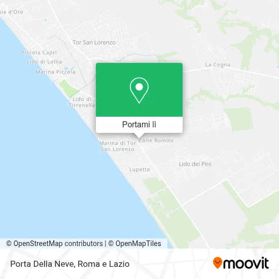Mappa Porta Della Neve