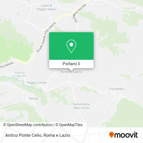 Mappa Antico Ponte Celio