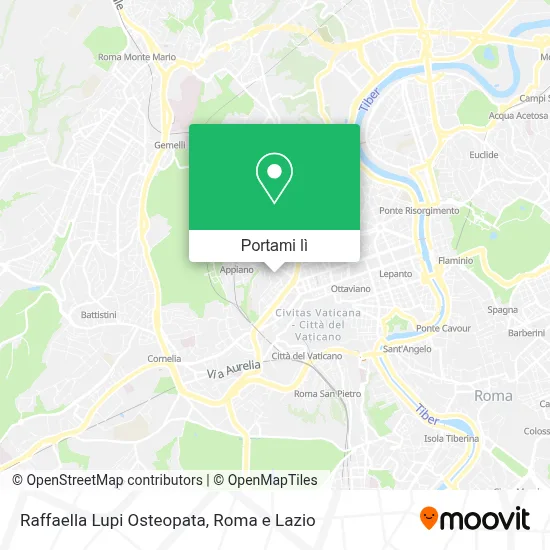 Mappa Raffaella Lupi Osteopata