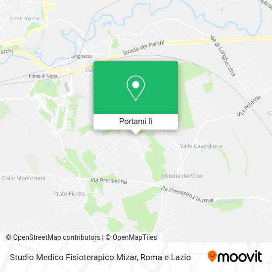 Mappa Studio Medico Fisioterapico Mizar