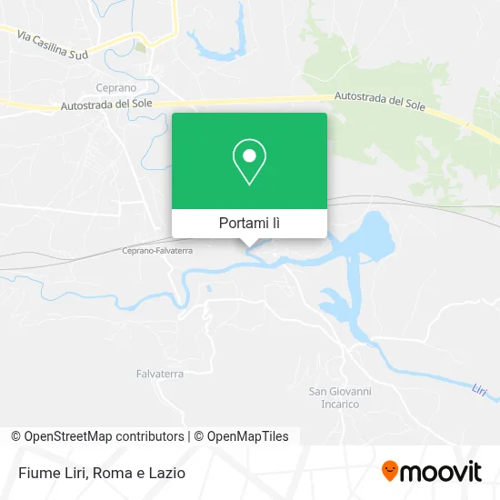 Mappa Fiume Liri