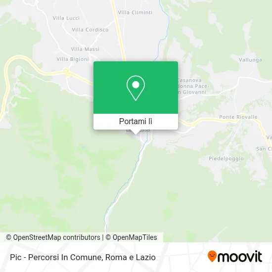 Mappa Pic - Percorsi In Comune