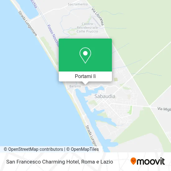 Mappa San Francesco Charming Hotel