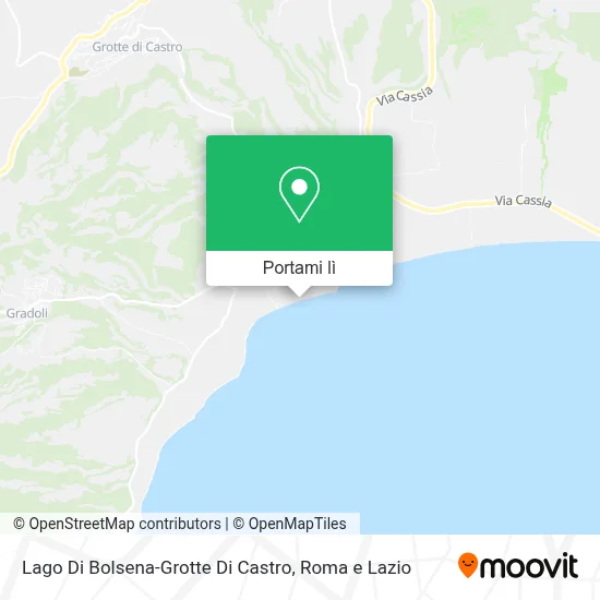 Mappa Lago Di Bolsena-Grotte Di Castro